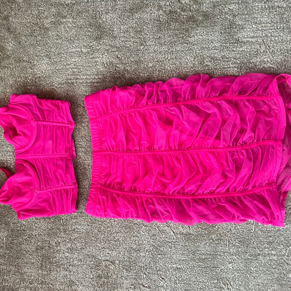 Two piece pink party set